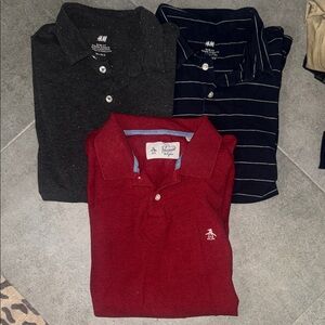 Red, Charcoal , and Navy Polo Shirts